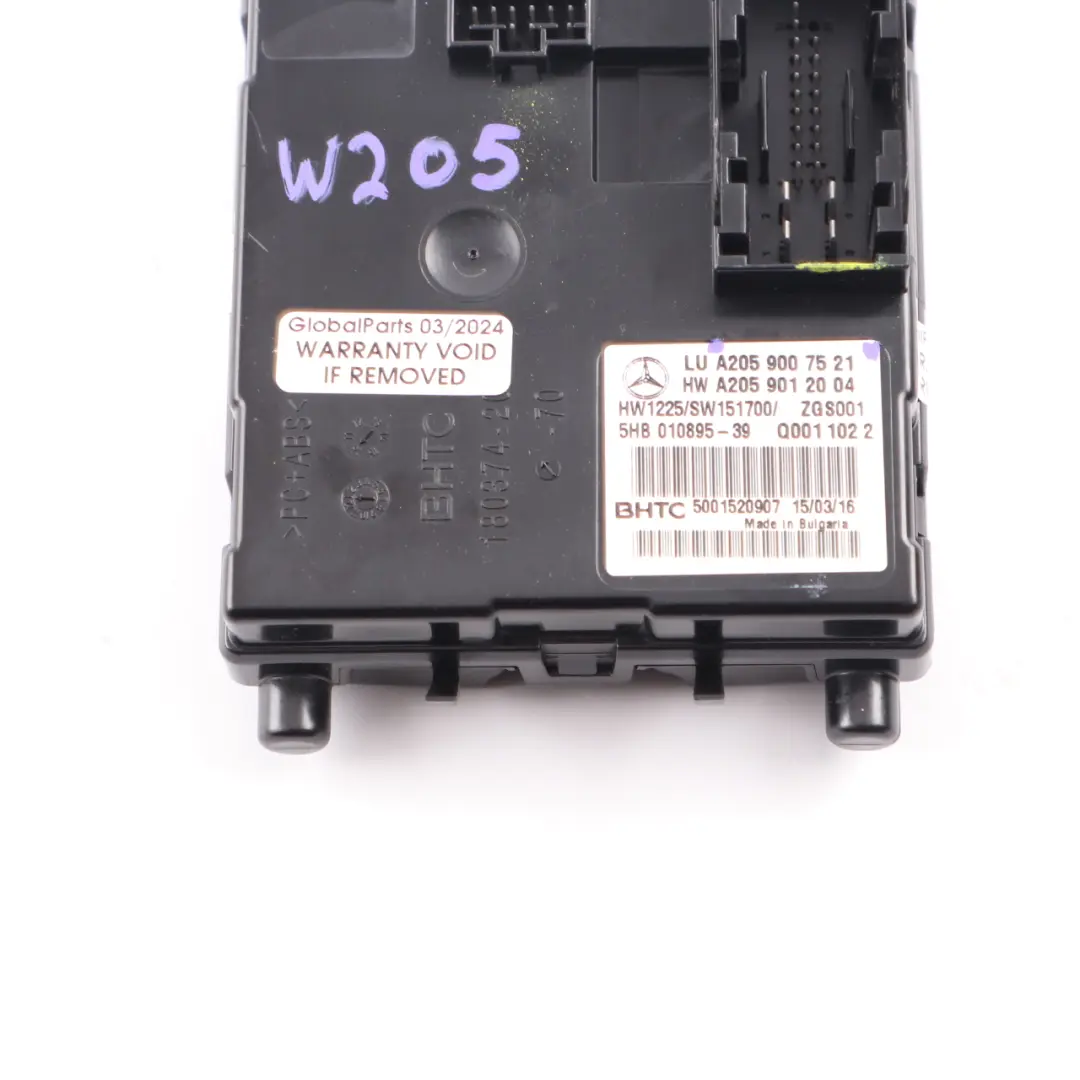 Mercedes W205 Module de contrôle du système de climatisation - SKU A2059007521 - Numéro de pièce A2059007521