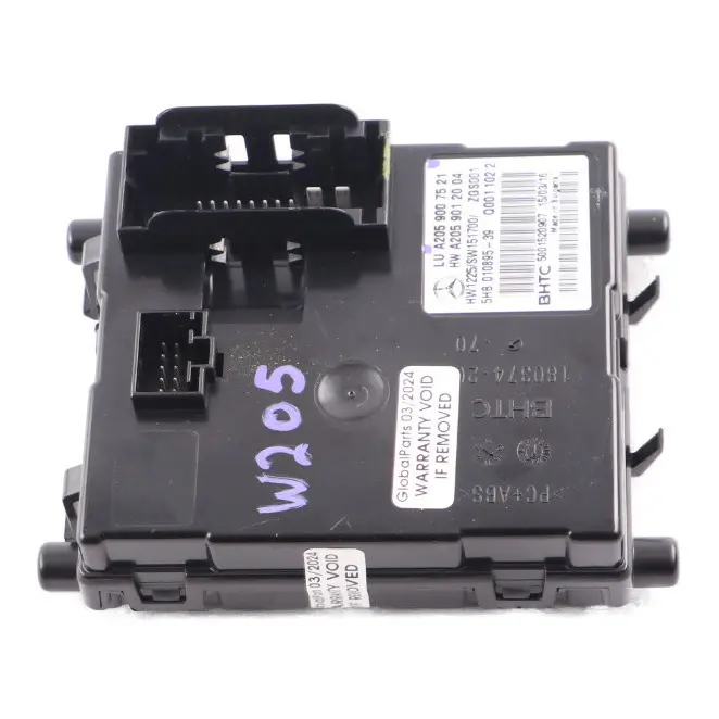  Module Mercedes W205 Air Conditioning A/C System Control Module - SKU A2059007521 - Part number A2059007521