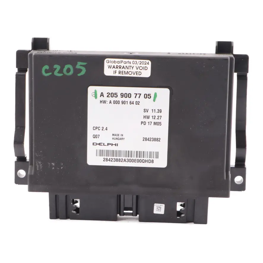 Modulo Mercedes C205 Trasmissione modulo di controllo trasmissione per con numero di parte A2059007705 Modulo Mercedes C205 Trasmissione modulo di controllo trasmissione - SKU A2059007705 - Numero di parte A2059007705