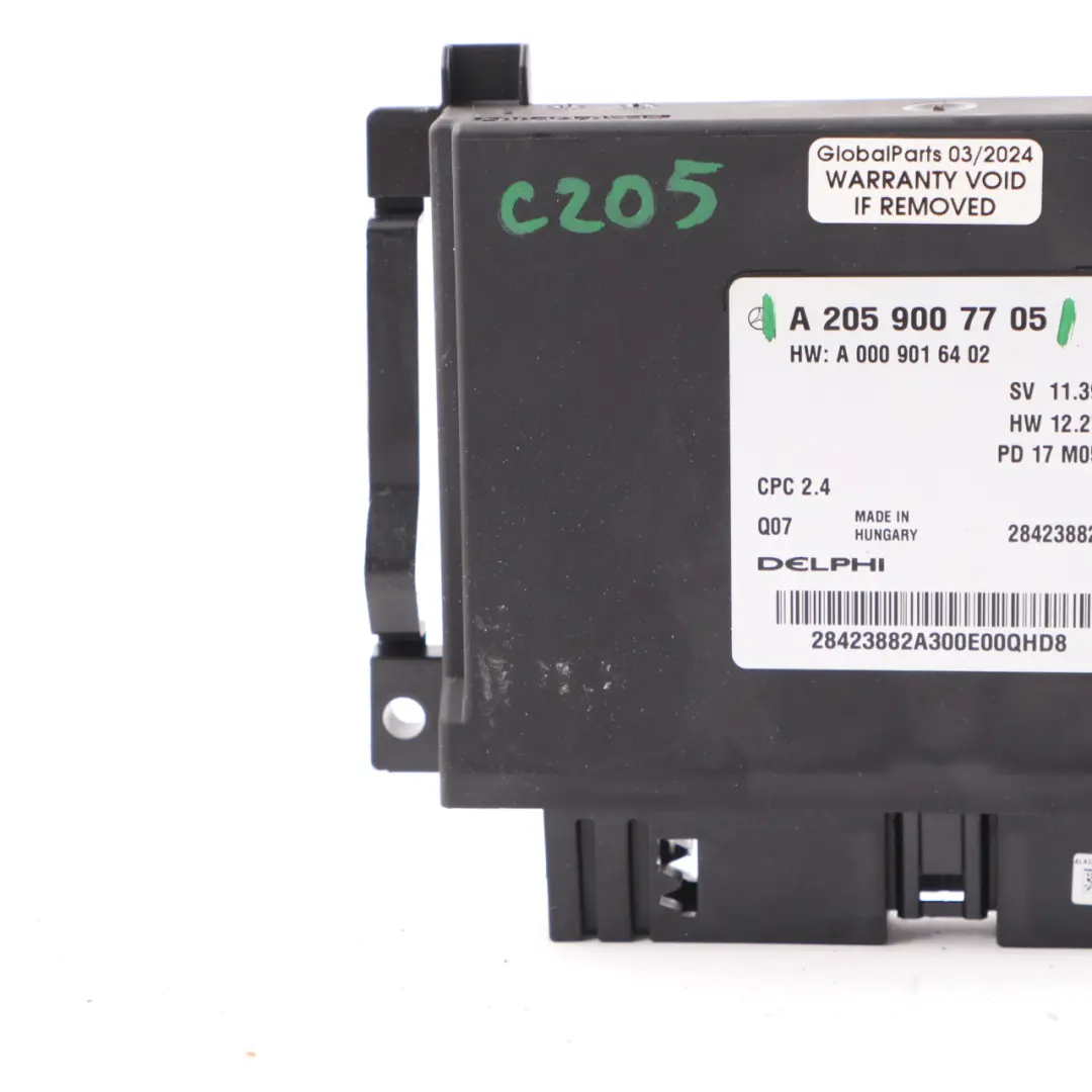 Módulo Mercedes C205 Transmisión Control del Tren de Transmisión para con número de pieza A2059007705 Módulo Mercedes C205 Transmisión Control del Tren de Transmisión - SKU A2059007705 - Número de pieza A2059007705