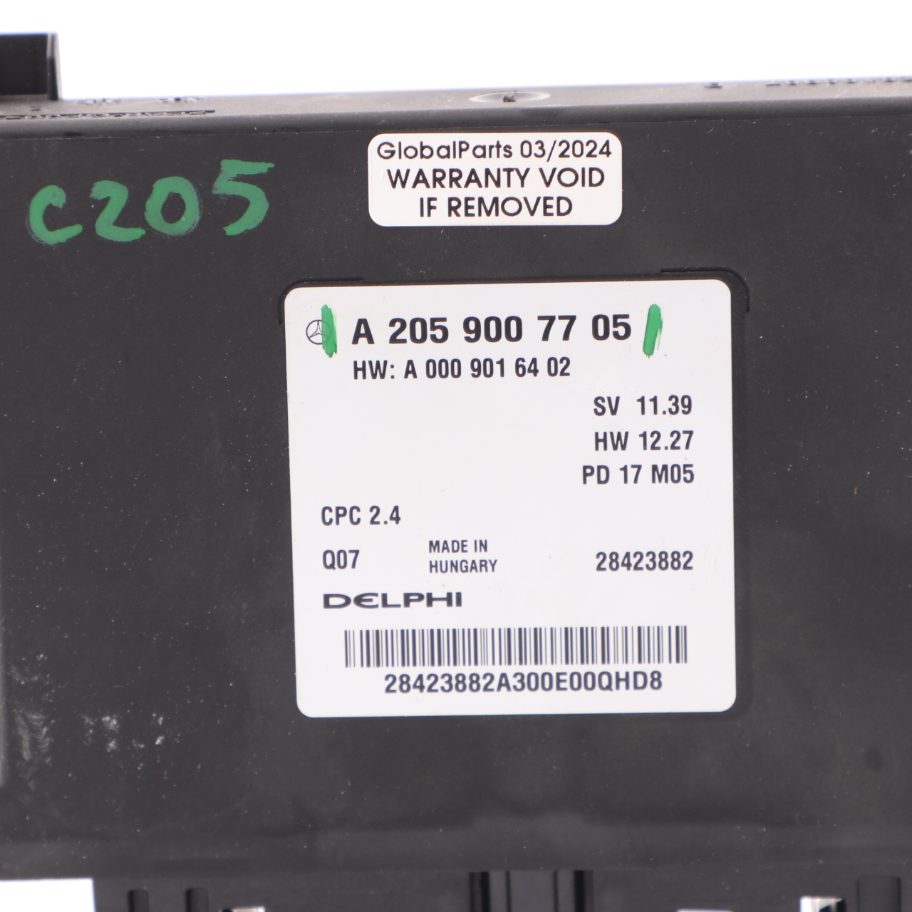Unité De Commande (Control Unit) MERCEDES-BENZ A2059007705 - Pièce D'occasion Fonctionnelle - Origine Allemagne