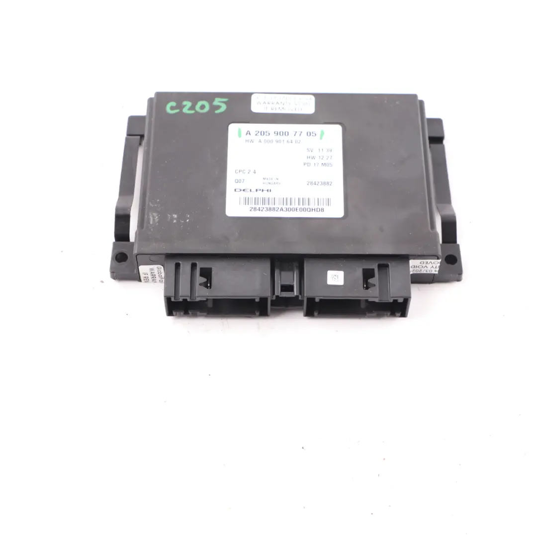 Module Mercedes C205 Transmission Drivetrain Control Module Unit to with Part number A2059007705 Module Mercedes C205 Transmission Drivetrain Control Module Unit - SKU A2059007705 - Part number A2059007705