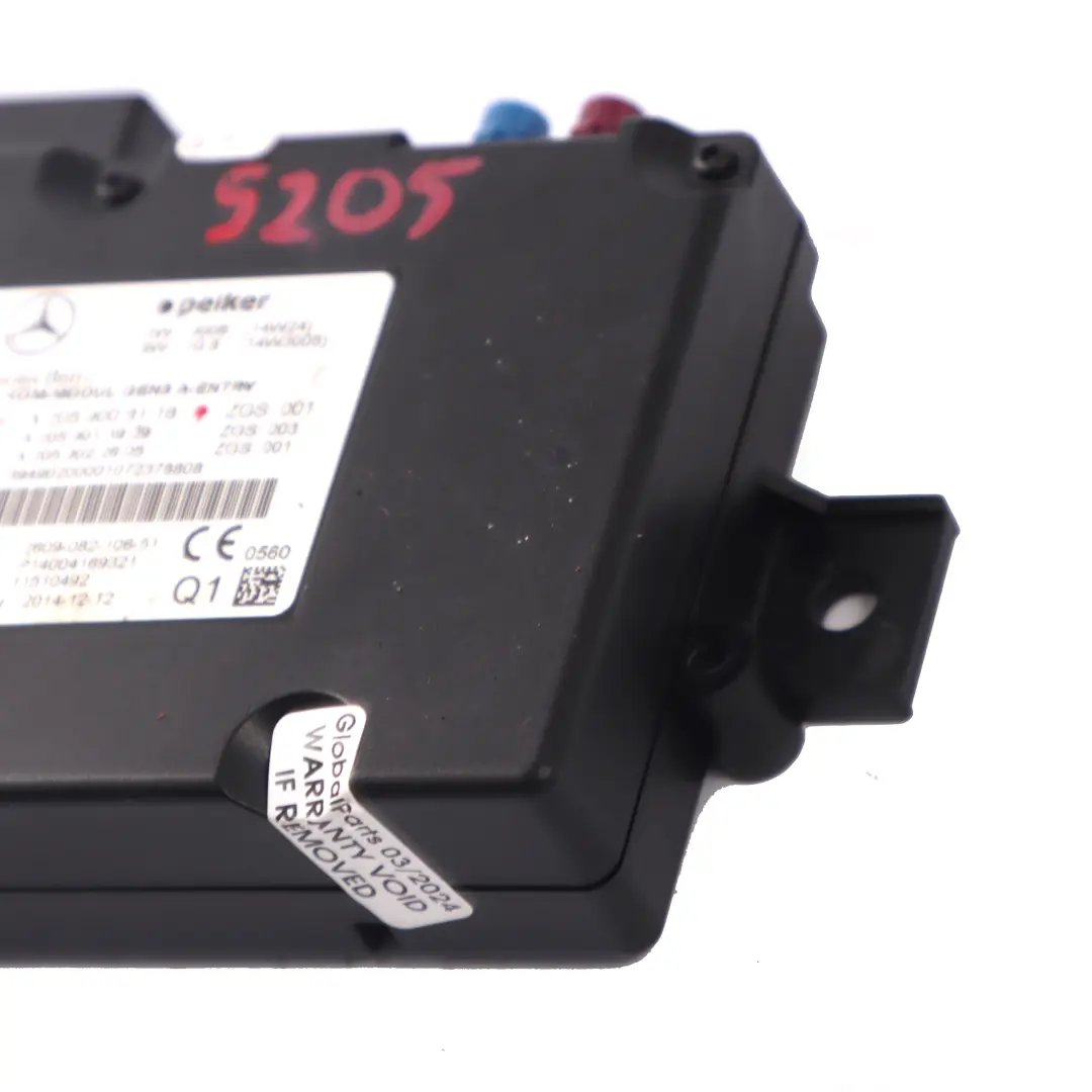  Telematics Module Mercedes W176 W205 W218 Communication Control Unit - SKU A2059008118 - Part number A2059008118