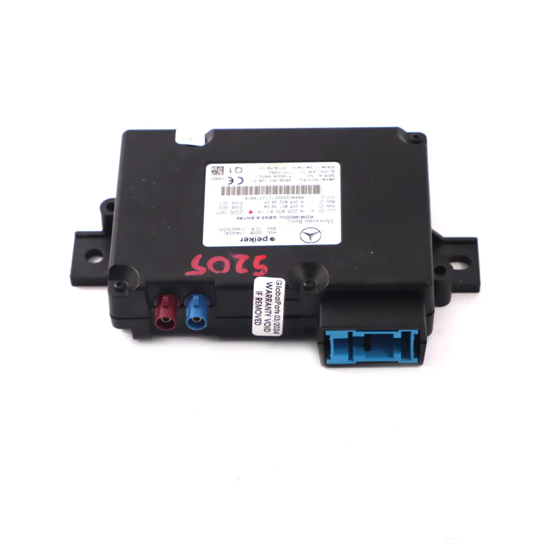 Telematics Module Mercedes W176 W205 W218 Communication Control Unit to with Part number A2059008118 Telematics Module Mercedes W176 W205 W218 Communication Control Unit - SKU A2059008118 - Part number A2059008118