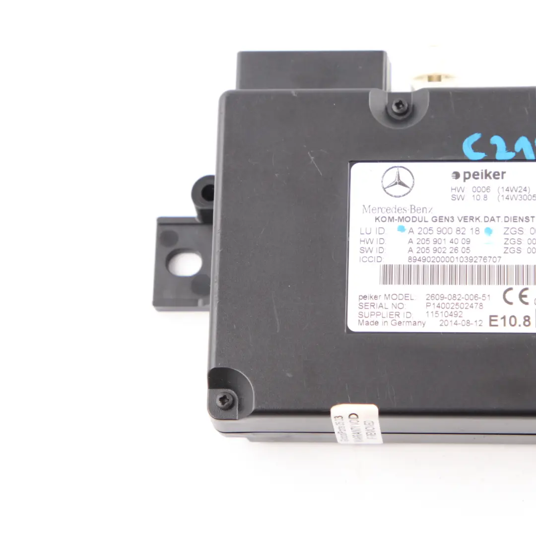  Telematics Module Mercedes W176 W205 W218 Communication Control Unit - SKU A2059008218 - Part number A2059008218
