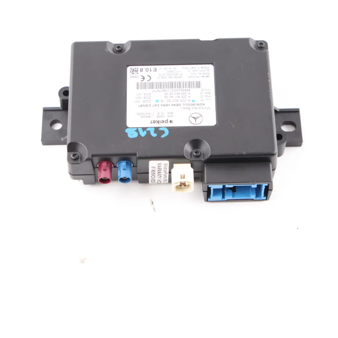 Module télématique Mercedes W176 W205 W218 Unité contrôle pour à propos du numéro de pièce A2059008218 Module télématique Mercedes W176 W205 W218 Unité contrôle - SKU A2059008218 - Numéro de pièce A2059008218