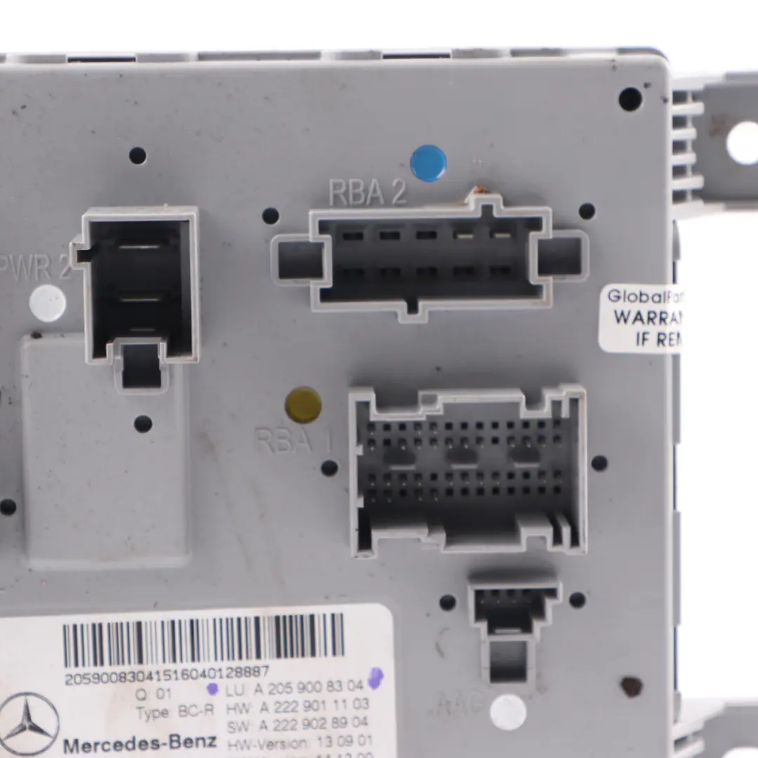 Mercedes W205 SAM Módulo Trasero Unidad control confort corporal ECU - SKU A2059008304 - Número de pieza A2059008304
