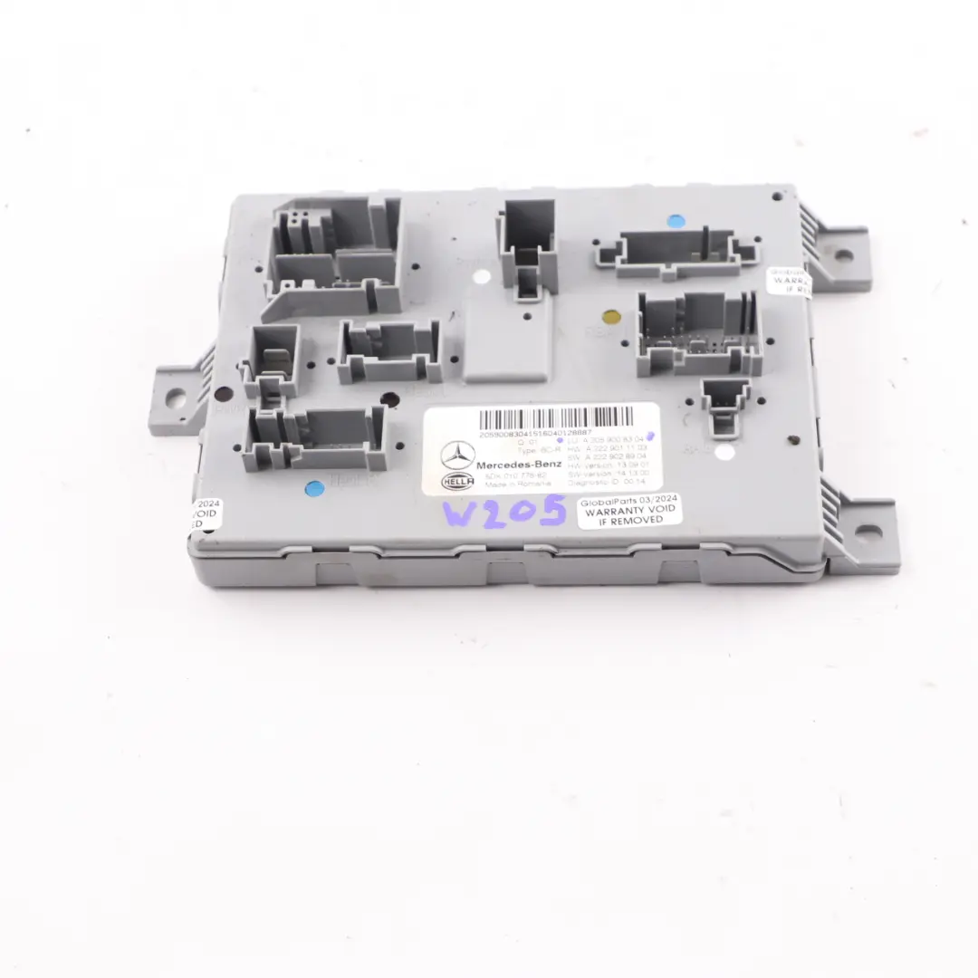 Mercedes W205 SAM Module Rear Body Comfort Control Unit ECU - SKU A2059008304 - Part number A2059008304