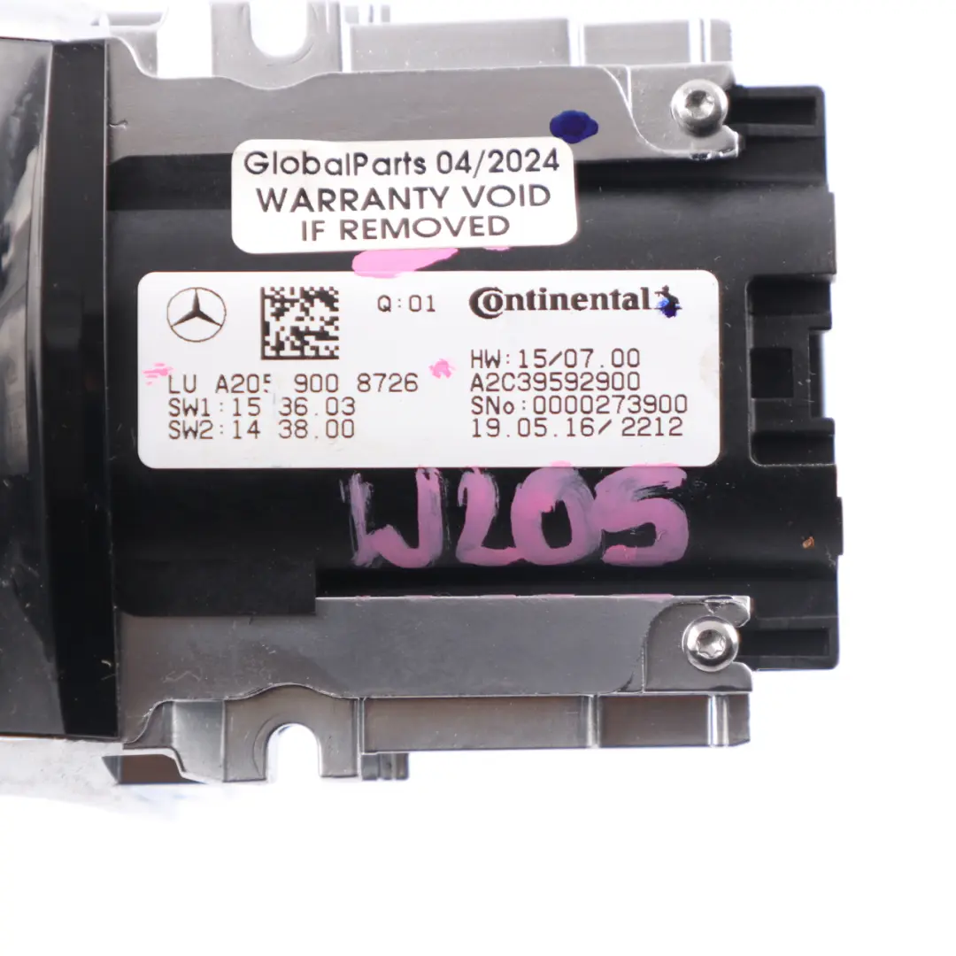 Touch Pad Console Switch Panel Touchpad Controller to Mercedes W205 with Part number A2059008726 Mercedes W205 Touch Pad Console Switch Panel Touchpad Controller - SKU A2059008726 - Part number A2059008726
