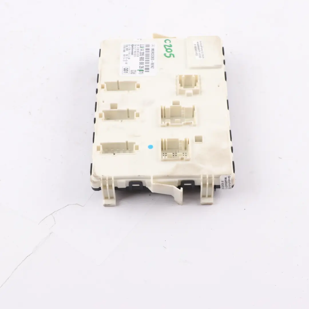 SAM Modul Heck Komfort Steuergerät ECU für Mercedes C205 mit Teilenummer A2059008826 Mercedes C205 SAM Modul Heck Komfort Steuergerät ECU - SKU A2059008826 - Teilenummer A2059008826