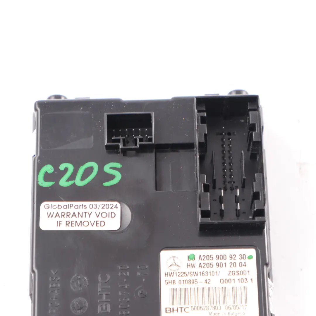  Klimaanlagen Modul Mercedes C205 X253 A/C Steuergerät ECU A2059006923 - SKU A2059009230 - Teilenummer A2059009230