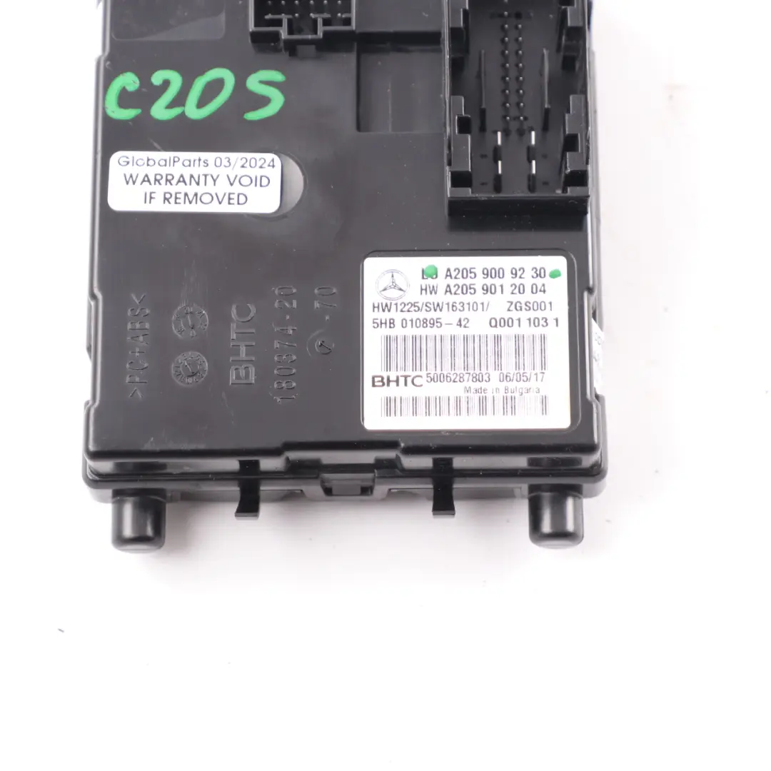  Klimaanlagen Modul Mercedes C205 X253 A/C Steuergerät ECU A2059006923 - SKU A2059009230 - Teilenummer A2059009230