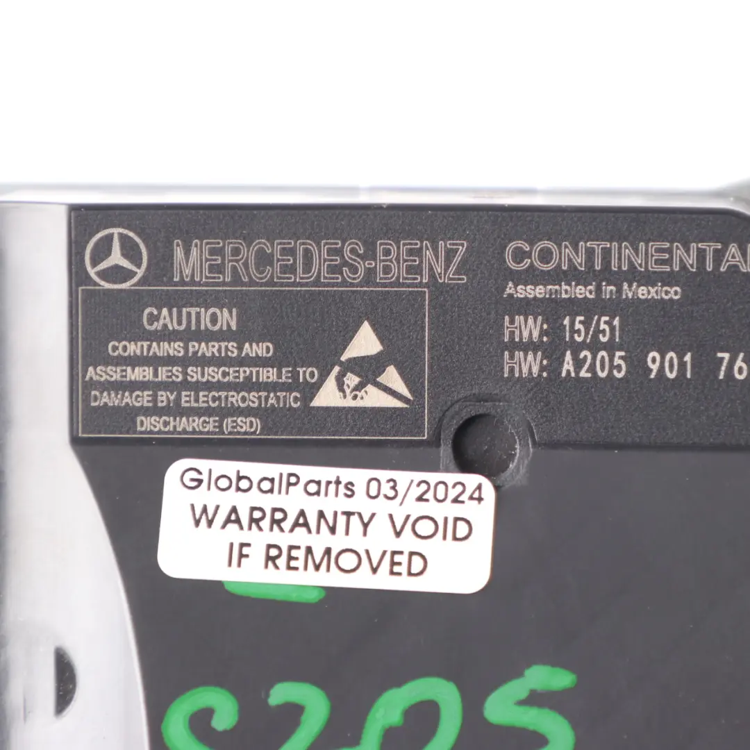 Mercedes W205 Vorderseite Luft modul SRS Steuergerät ECU - SKU A2059009427 - Teilenummer A2059009427
