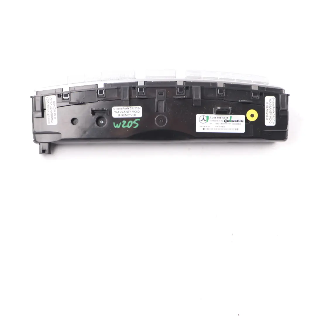 Mercedes W205 Pannello Riscaldatore Automatico Aria Condizionata - SKU A2059054215 - Numero di parte A2059054215