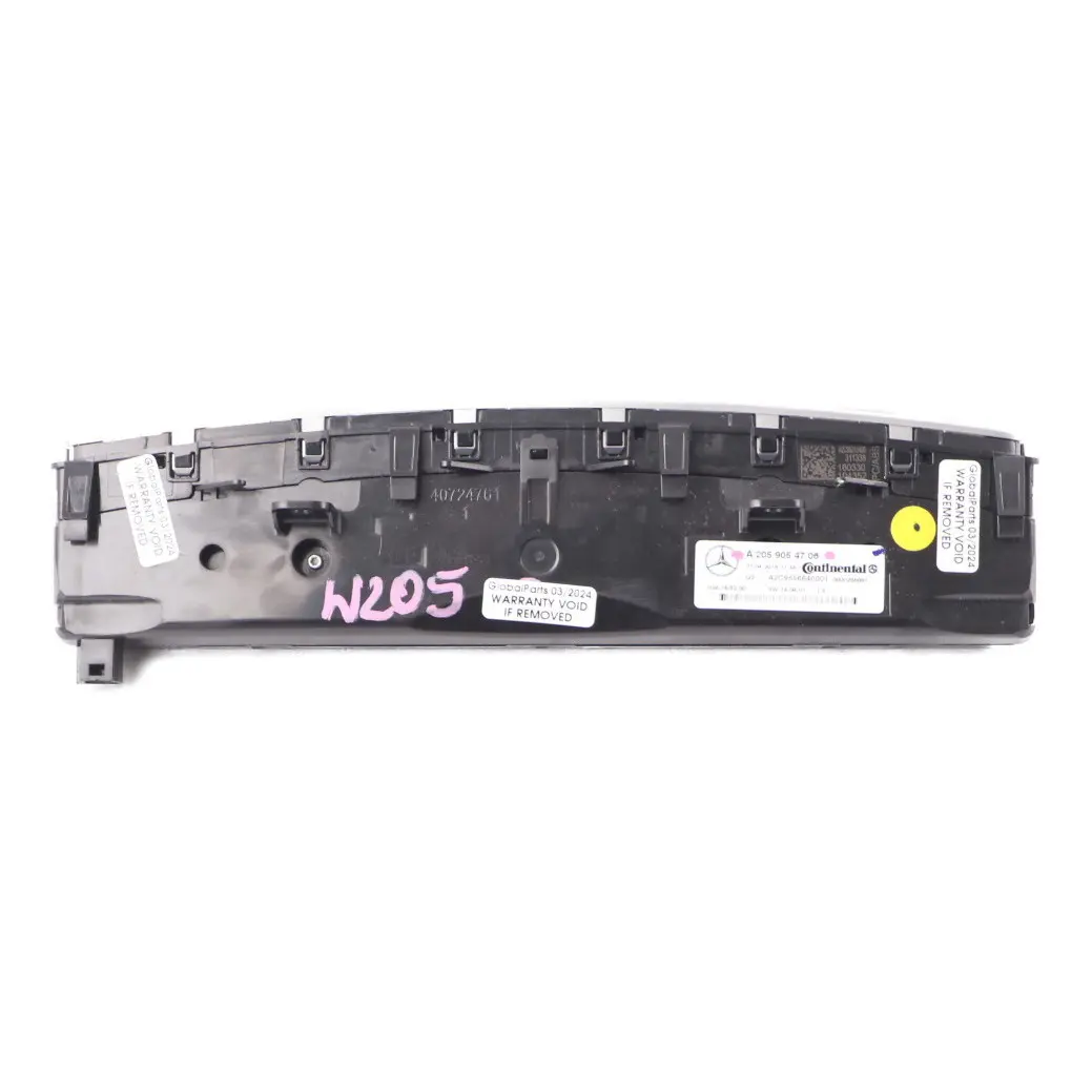  Pannello aria condizionata Mercedes W205 C253 Interruttore clima - SKU A2059054706 - Numero di parte A2059054706