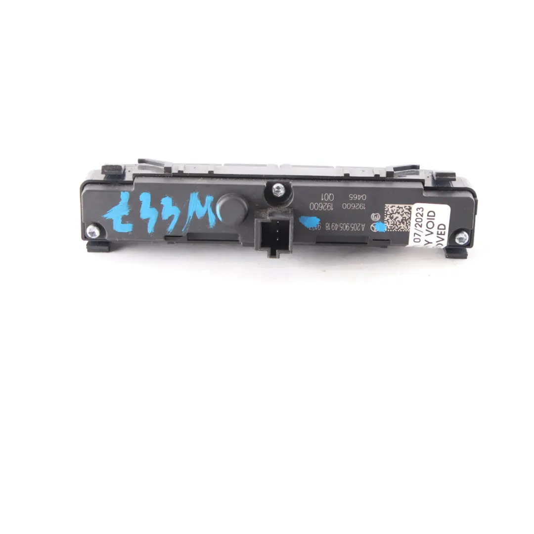  PDC Switch Mercedes W205 Vito W447 Dashboard Parking Switch Block - SKU A2059054918 - Part number A2059054918