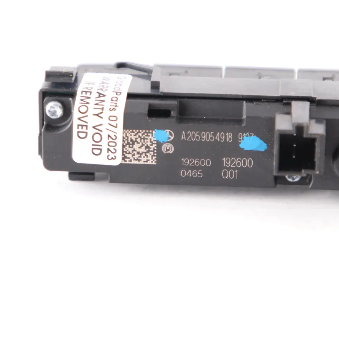  PDC Switch Mercedes W205 Vito W447 Dashboard Parking Switch Block - SKU A2059054918 - Part number A2059054918
