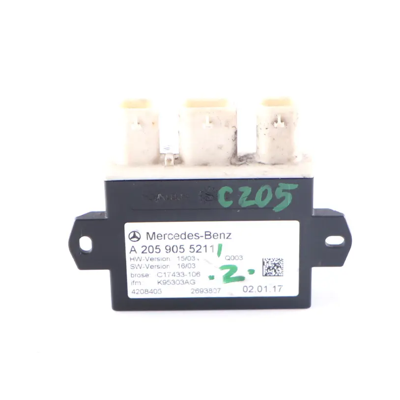 Mercedes W117 W154 W205 W213 Sensore Apertura Portellone Posteriore - SKU A2059055211 - Numero di parte A2059055211