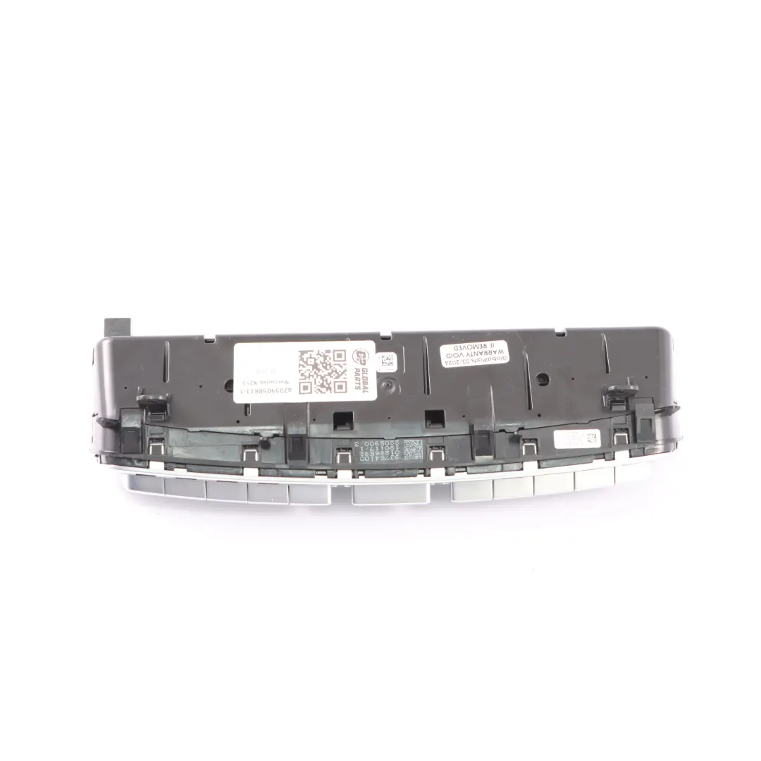Air Conditioning Panel Mercedes W205 C253 Climate Control Switch - SKU A2059058813-1 - Part number A2059058813