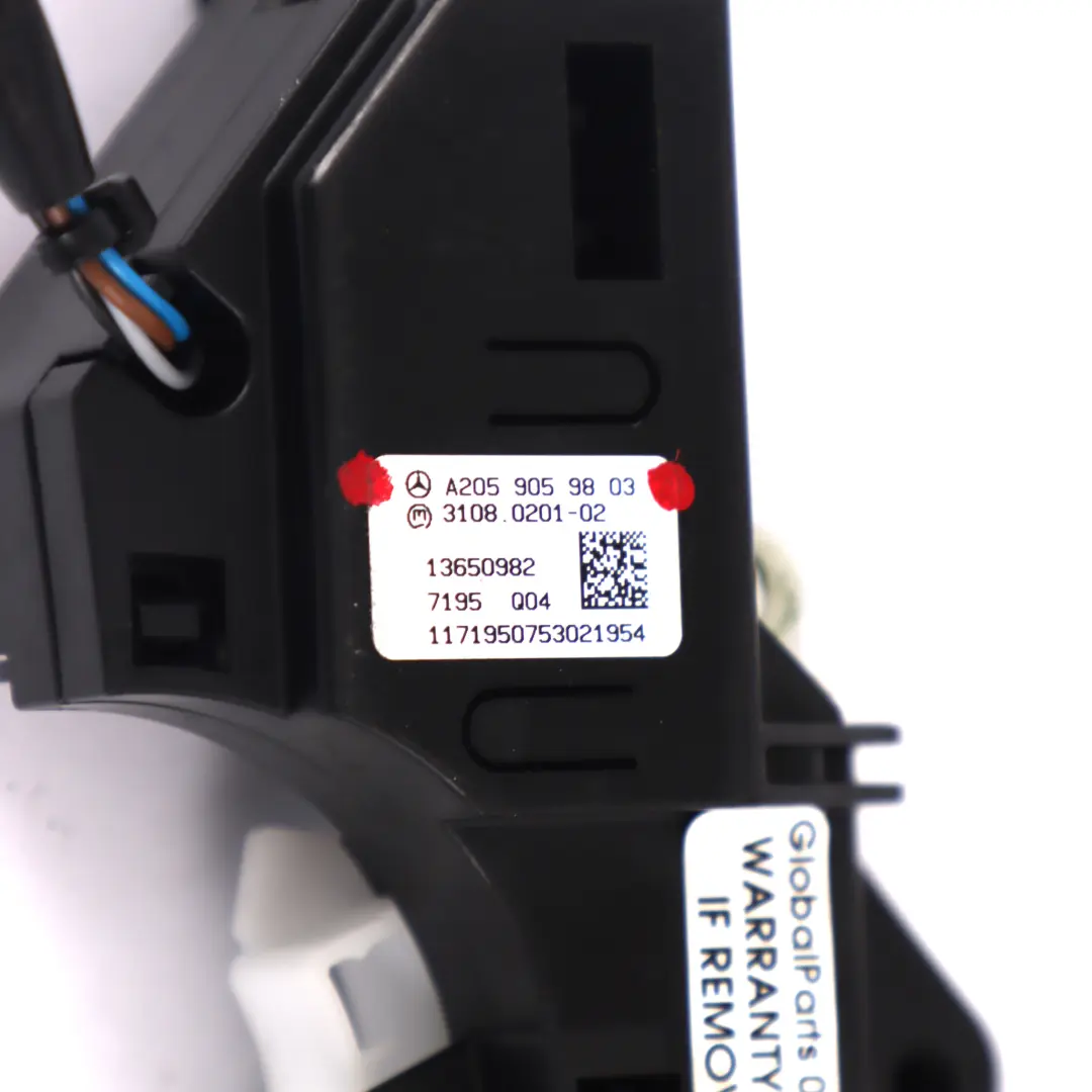 Front Left N/S Seat Backrest Adjustment Limit Switch to Mercedes C205 with Part number A2059059803 Mercedes C205 Front Left N/S Seat Backrest Adjustment Limit Switch - SKU A2059059803 - Part number A2059059803