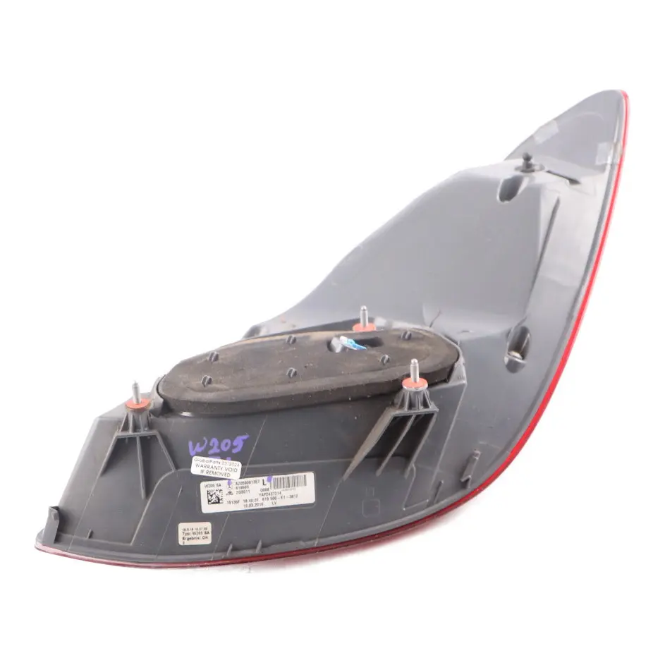 Mercedes W205 Saloon Rear Lamp LED Side Panel Left N/S Tail Light - SKU A2059061357 - Part number A2059061357