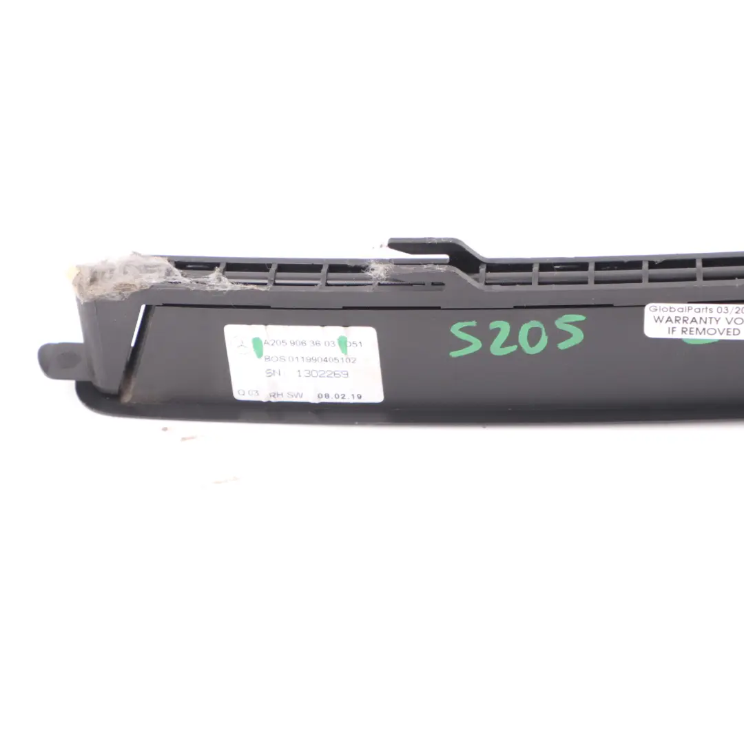 Gear Motor Mercedes S205 Roller Blind Guide Rail With Motor Right - SKU A2059063603 - Part number A2059063603