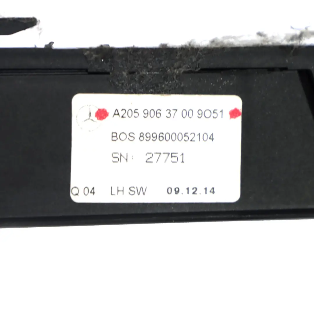 Mercedes S205 Roller Blind Bar Rail Sun Shade Rear Left N/S - SKU A2059063700 - Part number A2059063700