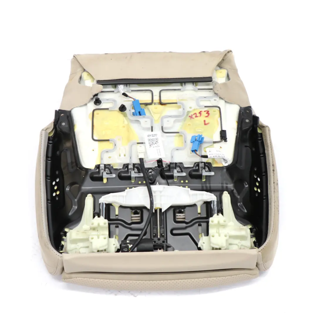 Vordersitzbezug beheizt Memorybezug Beige Kunstleder für Mercedes W205 C253 mit Teilenummer A2059101046 Mercedes W205 C253 Vordersitzbezug beheizt Memorybezug Beige Kunstleder - SKU A2059101046 - Teilenummer A2059101046