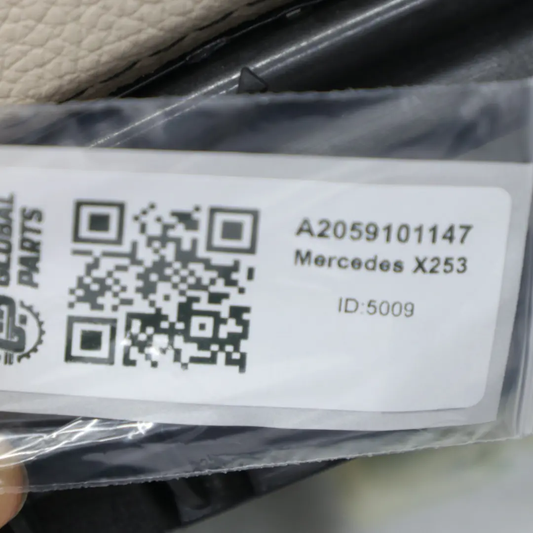 Mercedes X253 Front Seat Backrest Heated Left Right Cover Imitation Leather - SKU A2059101147 - Part number A2059101147