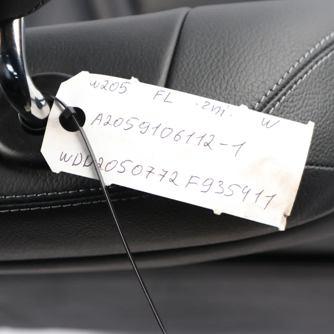 Mercedes W205 S205 Asiento Cuero Calefactable AMG Line Delantero Izquierdo Negro - SKU A2059106112-1 - Número de pieza A2059106112