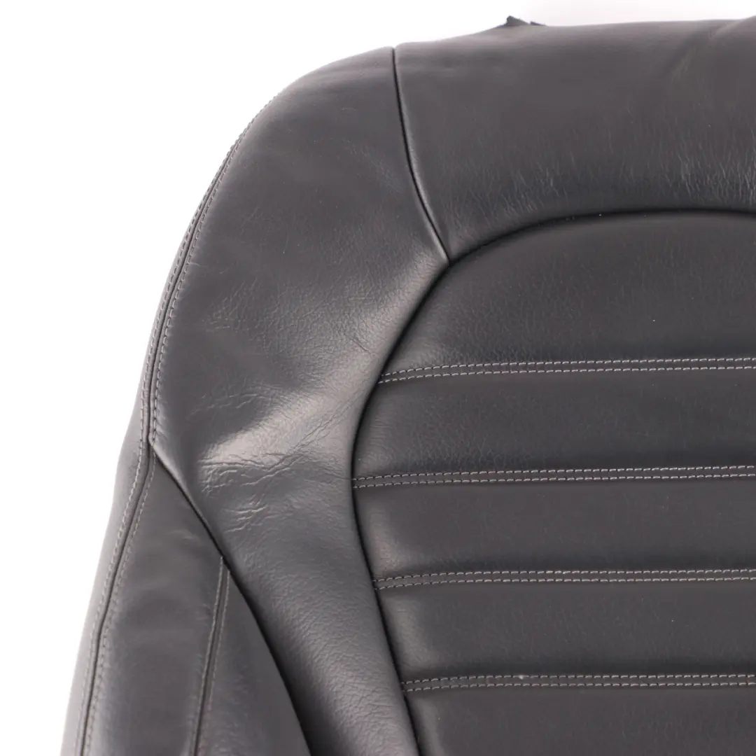 Mercedes W205 Front Seat Backrest Heated Left Right N/O/S Cover Black Leather - SKU A2059106112 - Part number A2059106112