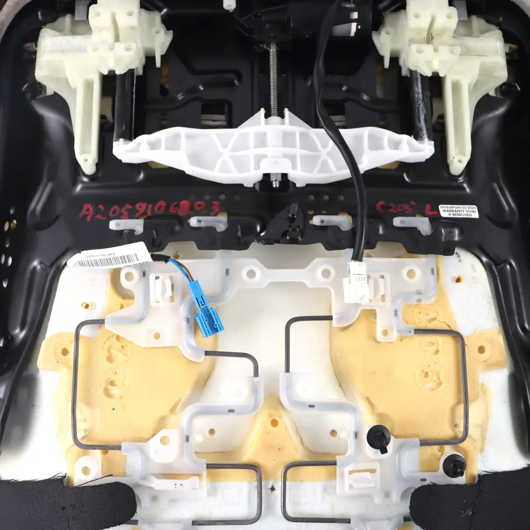 Mercedes C205 Siège Avant Chauffant Gauche Droit Cuir Noir - SKU A2059106803 - Numéro de pièce A2059106803