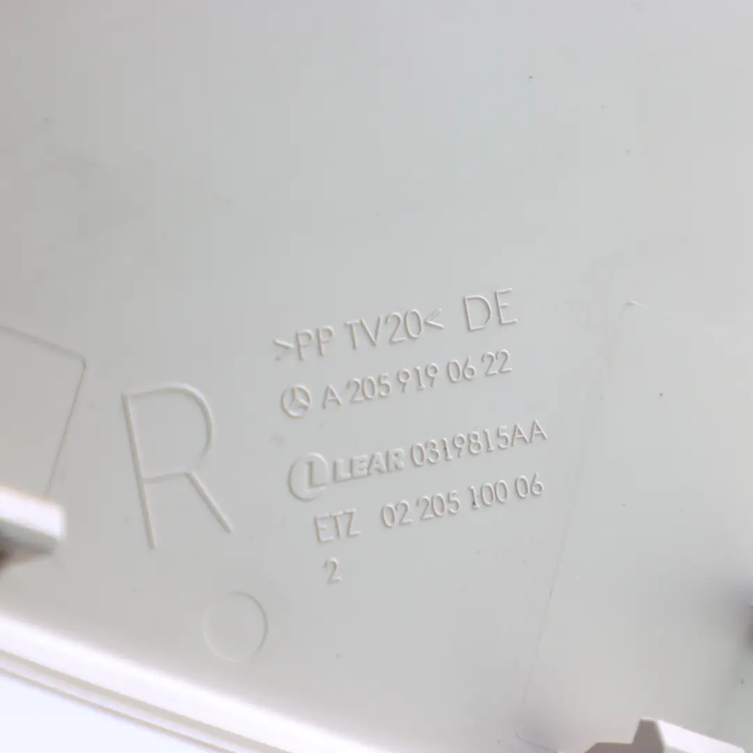  Coprisedile Mercedes W205 W213 Anteriore Destro Pannello Beige - SKU A2059190622 - Numero di parte A2059190622