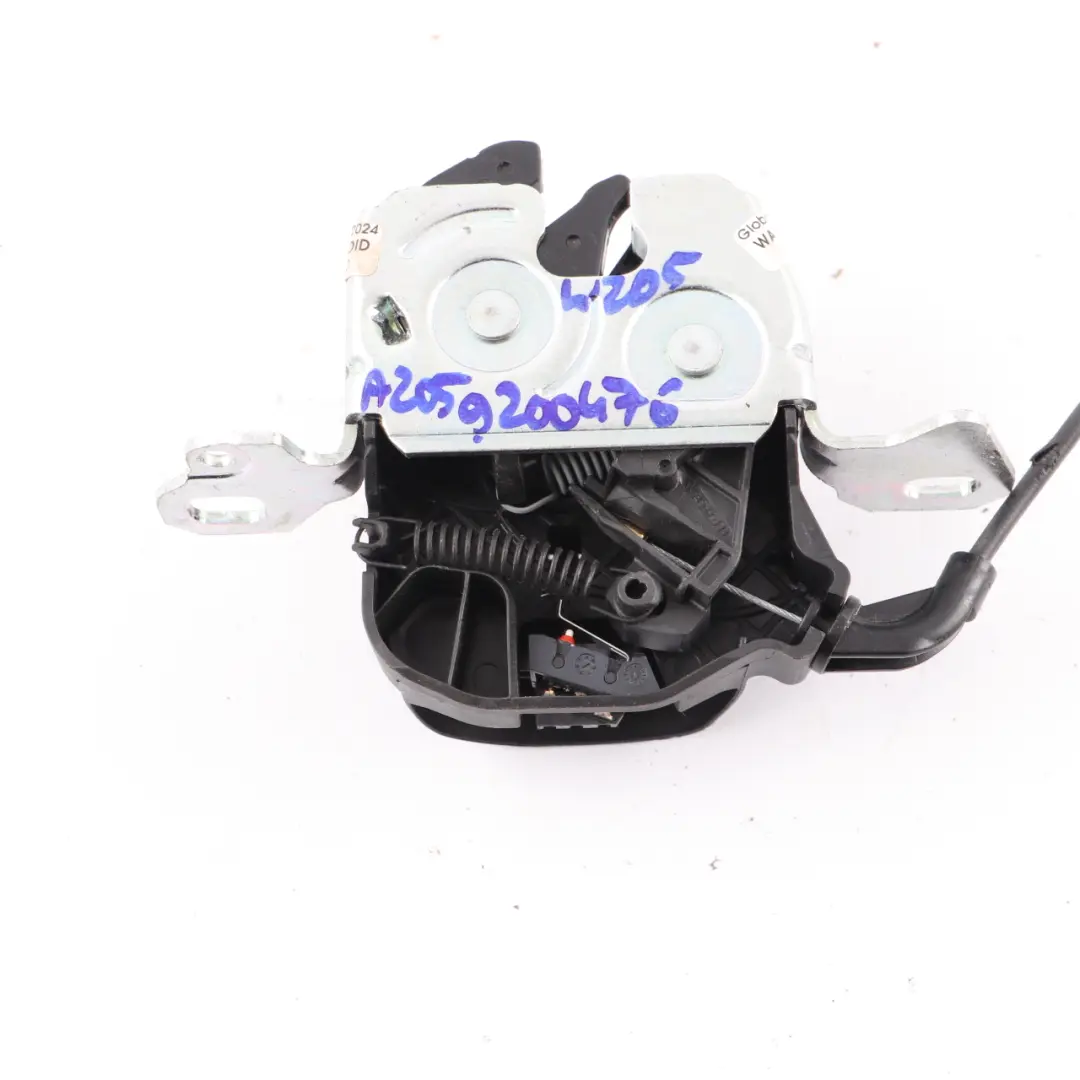 bloqueo del respaldo abatible asiento trasero izquierdo derecho para Mercedes W205 con número de pieza A2059200476 Mercedes W205 bloqueo del respaldo abatible asiento trasero izquierdo derecho - SKU A2059200476 - Número de pieza A2059200476