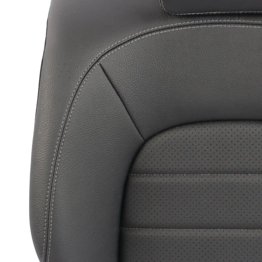 Mercedes C205 Rear Seat Backrest Right O/S Cover Trim Panel Imitation Leather - SKU A2059202608-1 - Part number A2059202608