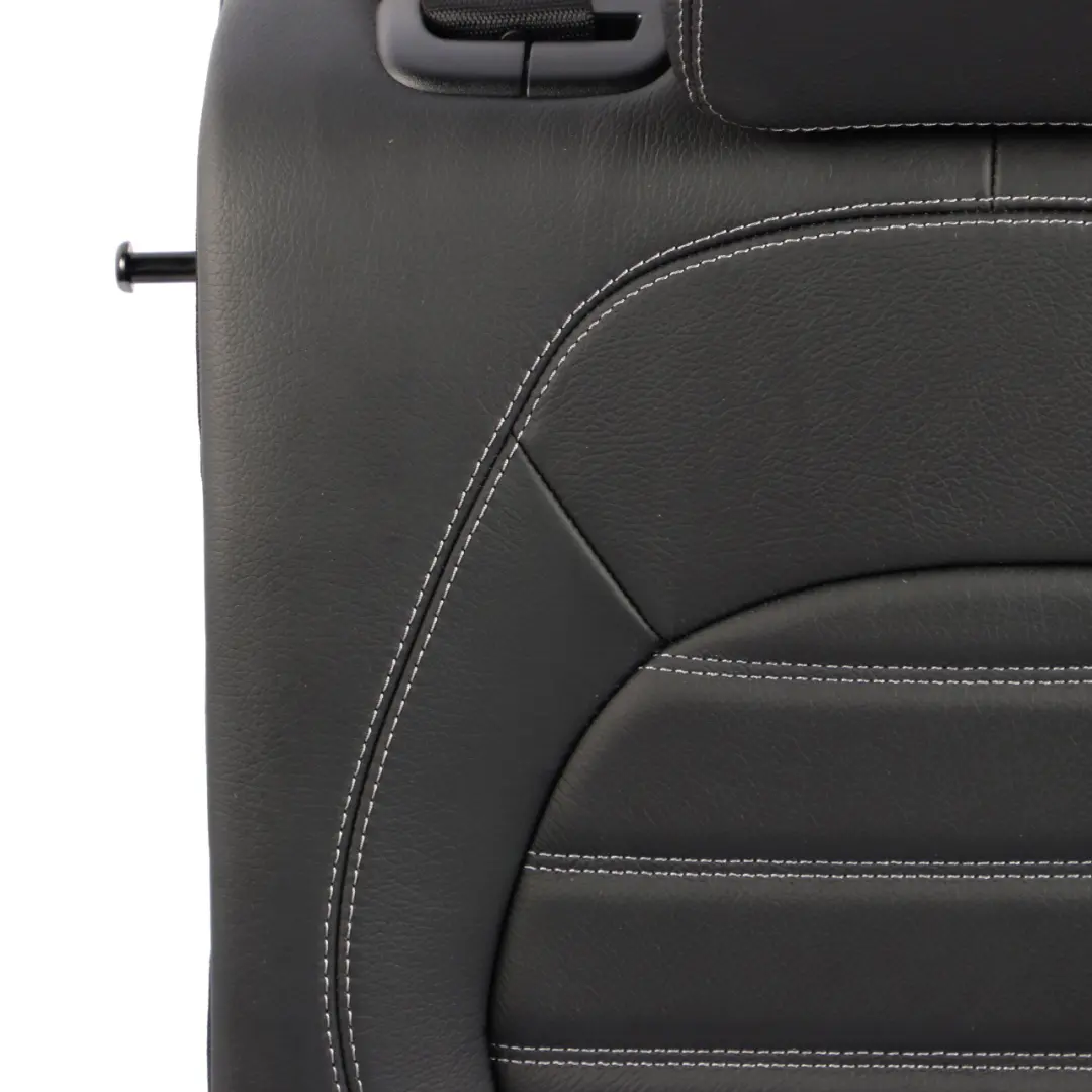Mercedes W205 Rear Seat Backrest Left N/S Back Cover Trim Panel Black Leather - SKU A2059203560-1 - Part number A2059203560