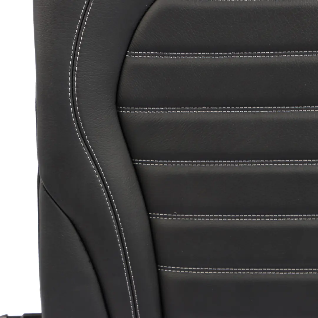 Mercedes W205 Rear Seat Backrest Left N/S Back Cover Trim Panel Black Leather - SKU A2059203560-1 - Part number A2059203560