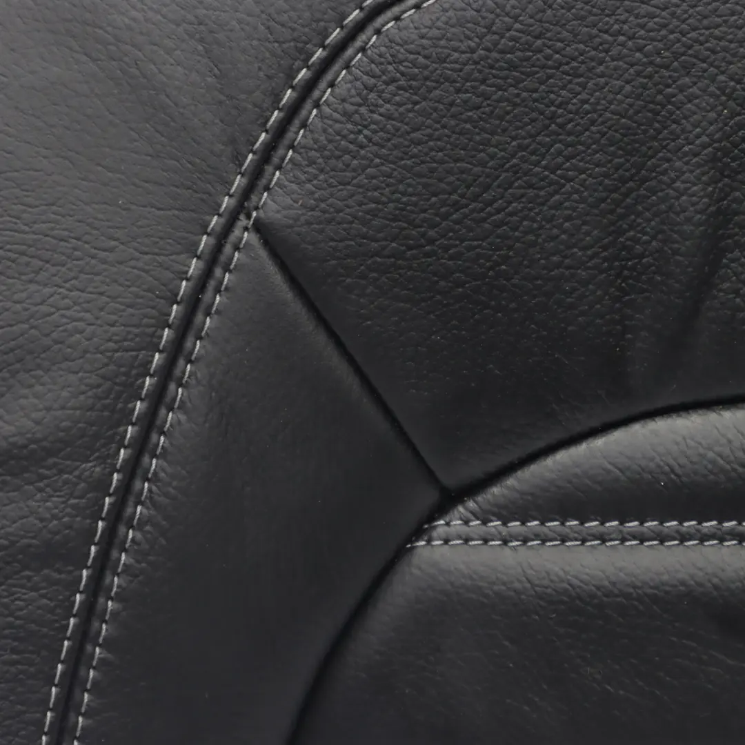 Backrest Right O/S Back Cover Trim Panel Black Leather to Mercedes W205 Rear Seat with Part number A2059203660 Mercedes W205 Rear Seat Backrest Right O/S Back Cover Trim Panel Black Leather - SKU A2059203660-1 - Part number A2059203660