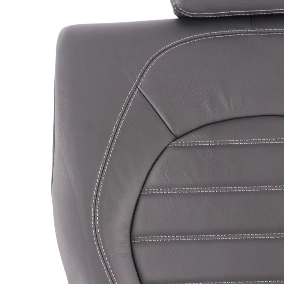 Backrest Right O/S Back Cover Trim Panel Black Leather to Mercedes W205 Rear Seat with Part number A2059203660 Mercedes W205 Rear Seat Backrest Right O/S Back Cover Trim Panel Black Leather - SKU A2059203660 - Part number A2059203660