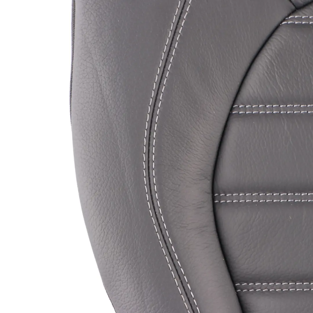 Backrest Right O/S Back Cover Trim Panel Black Leather to Mercedes W205 Rear Seat with Part number A2059203660 Mercedes W205 Rear Seat Backrest Right O/S Back Cover Trim Panel Black Leather - SKU A2059203660 - Part number A2059203660
