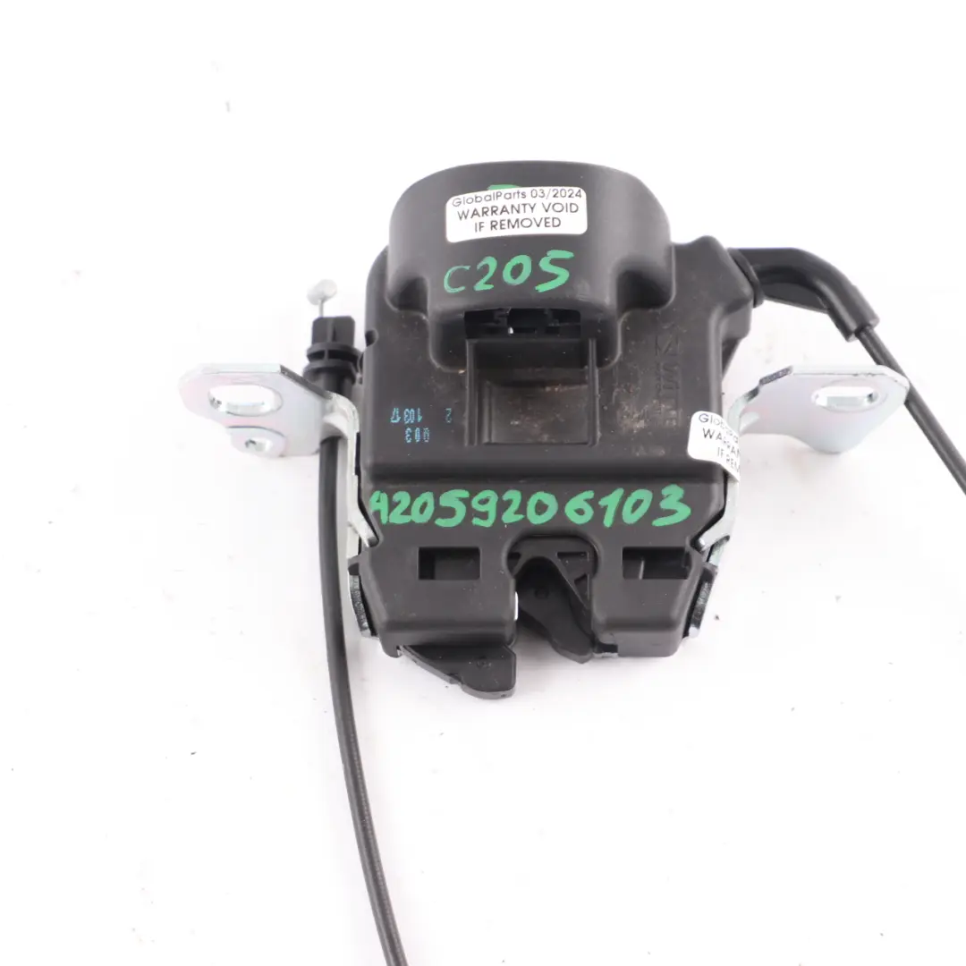 Mercedes C205 Verrouillage du dossier de siège arrière droite gauche - SKU A2059206103 - Numéro de pièce A2059206103