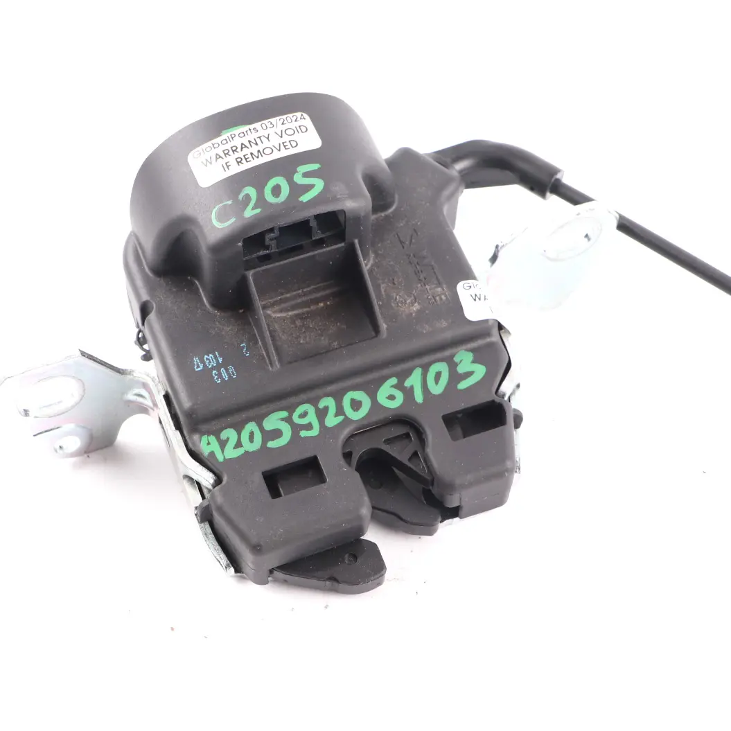 Backrest Lock Right Left N/O/S to Mercedes C205 Rear Seat with Part number A2059206103 Mercedes C205 Rear Seat Backrest Lock Right Left N/O/S - SKU A2059206103 - Part number A2059206103