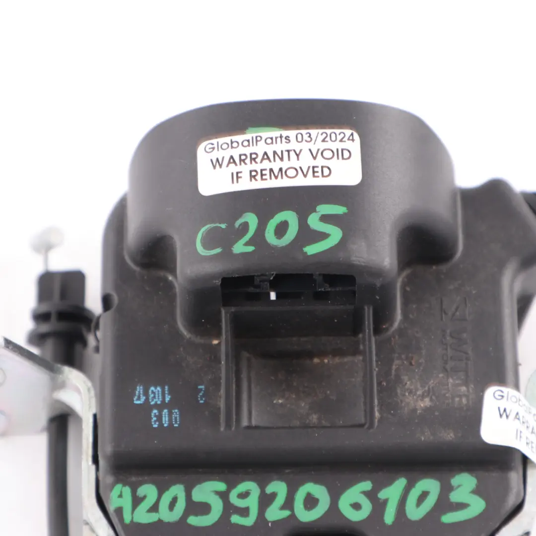 Backrest Lock Right Left N/O/S to Mercedes C205 Rear Seat with Part number A2059206103 Mercedes C205 Rear Seat Backrest Lock Right Left N/O/S - SKU A2059206103 - Part number A2059206103