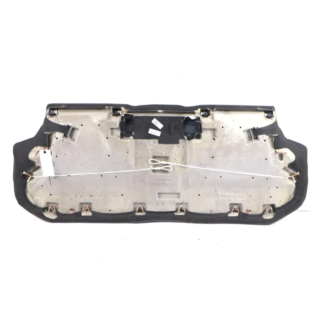 Mercedes W205 Rear Seat Bench Couch Covering Trim Seating Black Leather - SKU A2059206705 - Part number A2059206705