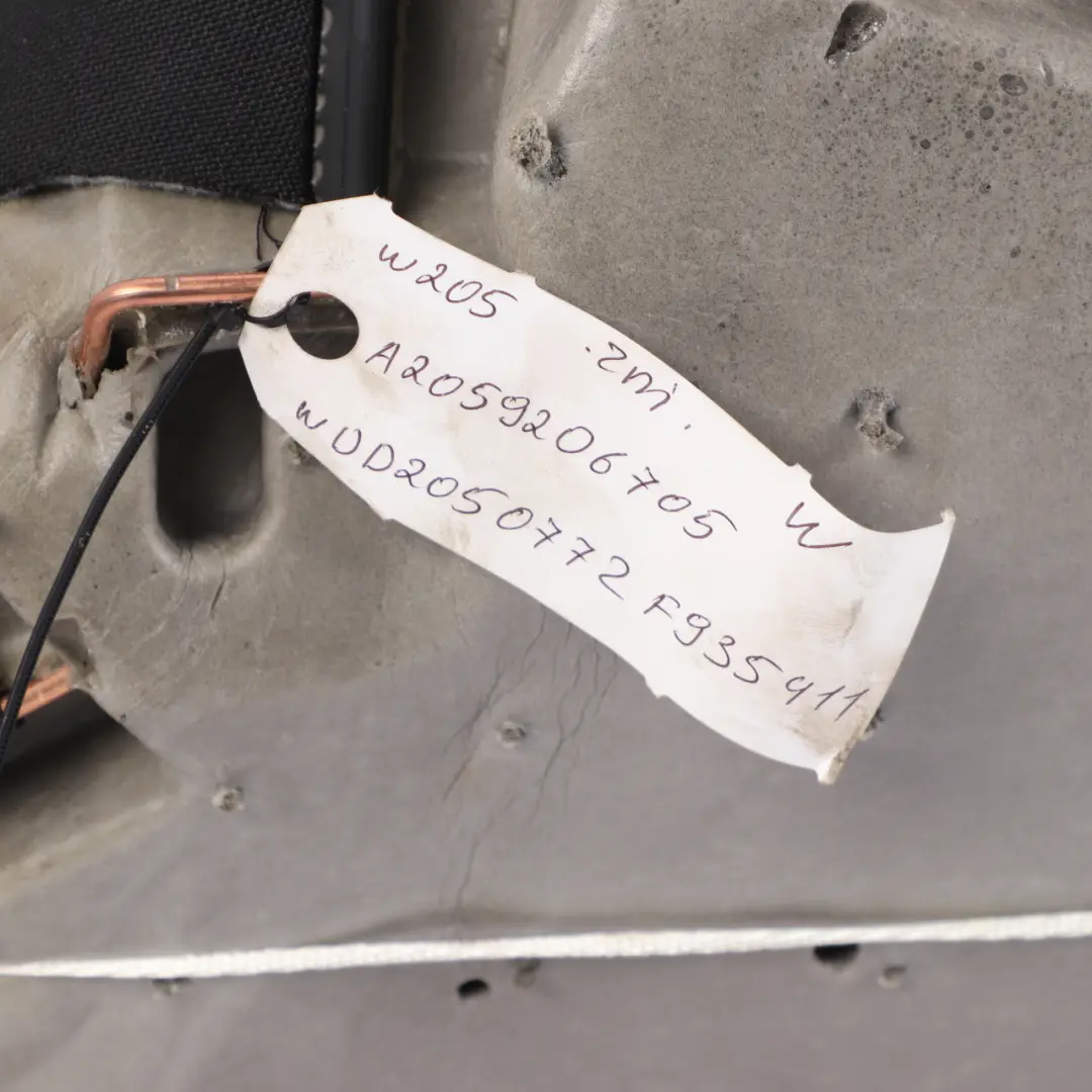 Bench Couch Covering Trim Seating Black Leather to Mercedes W205 Rear Seat with Part number A2059206705 Mercedes W205 Rear Seat Bench Couch Covering Trim Seating Black Leather - SKU A2059206705 - Part number A2059206705