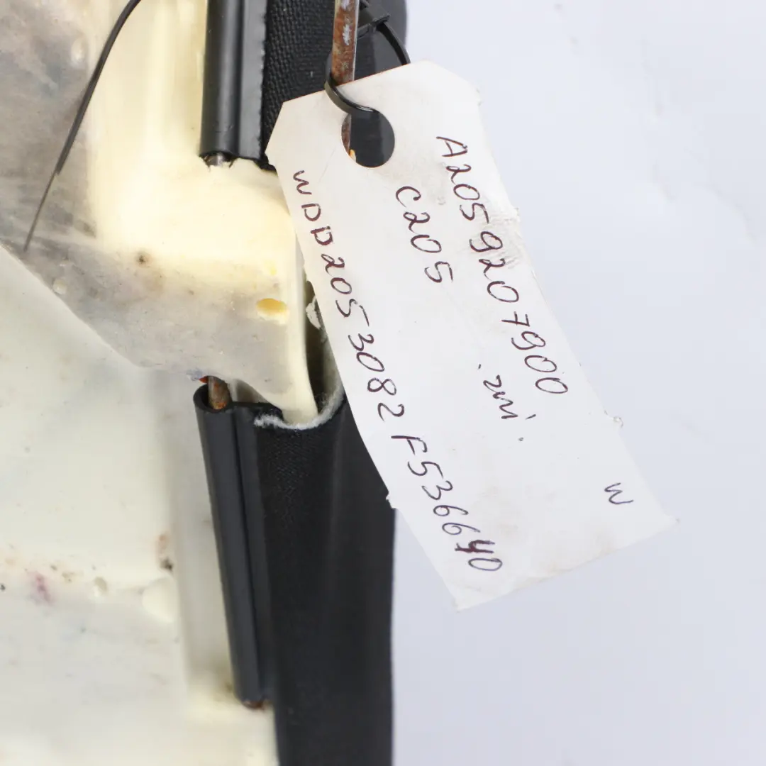 Bench Couch Covering Trim Black Imitation Leather to Mercedes C205 Rear Seat with Part number A2059206901 Mercedes C205 Rear Seat Bench Couch Covering Trim Black Imitation Leather - SKU A2059206901-1 - Part number A2059206901