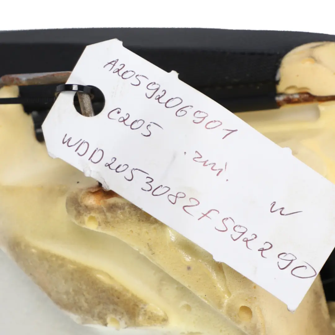 Bench Couch Covering Trim Black Imitation Leather to Mercedes C205 Rear Seat with Part number A2059206901 Mercedes C205 Rear Seat Bench Couch Covering Trim Black Imitation Leather - SKU A2059206901 - Part number A2059206901