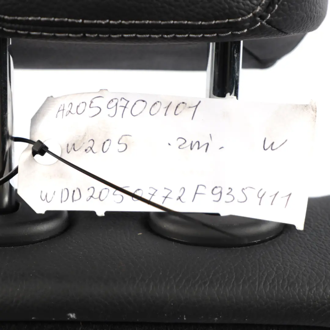  Apoyabrazos Trasero Mercedes W204 W212 Asiento Funda Reposabrazos Cuero Negro - SKU A2059700101 - Número de pieza A2059700101