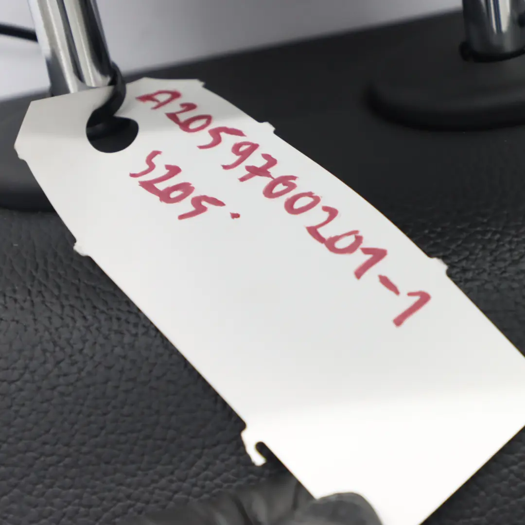 Armrest Mercedes W205 Backrest Rear Seat Arm Rest Cover Leather Black to Rear with Part number A2059700101 Rear Armrest Mercedes W205 Backrest Rear Seat Arm Rest Cover Leather Black - SKU A2059700201-1 - Part number A2059700101