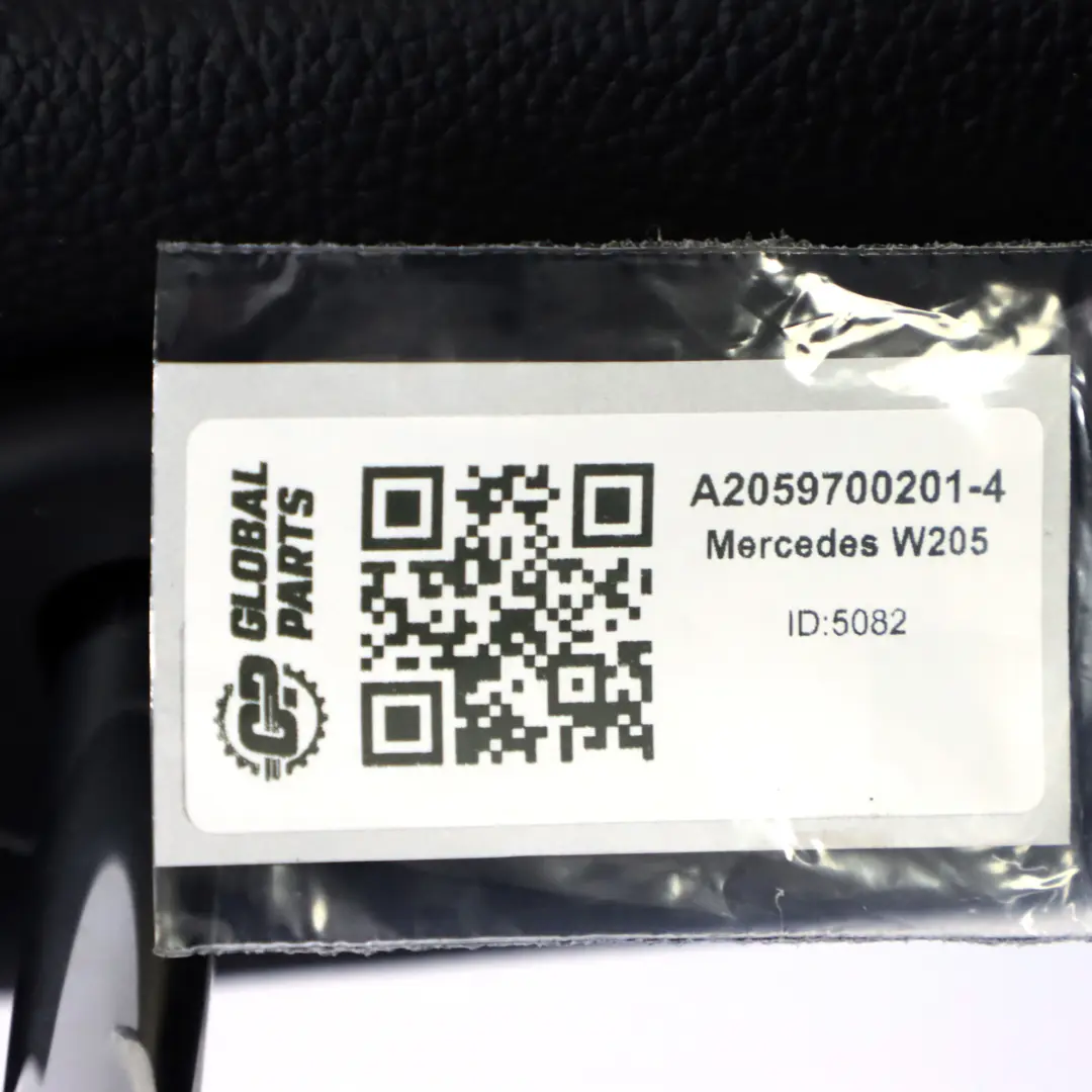 Apoyabrazos Trasero Mercedes W205 Asiento Trasero Funda Cuero Negro para con número de pieza A2059700101 Apoyabrazos Trasero Mercedes W205 Asiento Trasero Funda Cuero Negro - SKU A2059700201-4 - Número de pieza A2059700101